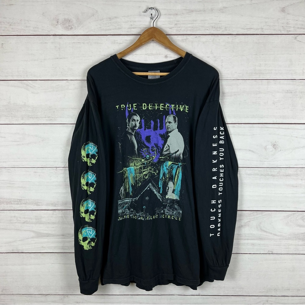 True Detective Matthew McConaughey TV Show RARE Long Sleeve Shirt XL